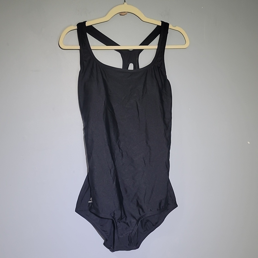 Speedo Vintage 90's Black One Piece Swimsuit